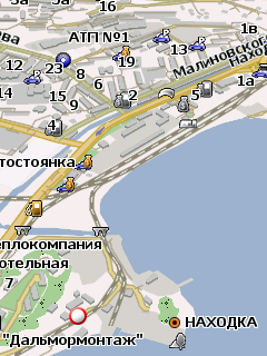 Карта города Находка для Навител Навигатор