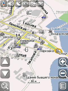 Карта города Несвиж для Навител Навигатор