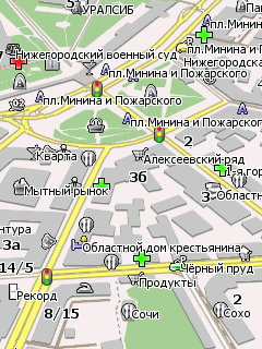 Карта Нижнего Новгорода для Навител Навигатор