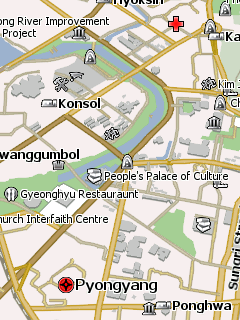 Карта Пхеньяна для Навител Навигатор