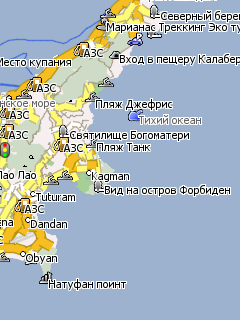 Карта острова Сайпан для Навител Навигатор