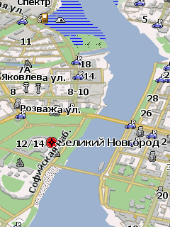 Карта Великого Новгорода для Навител Навигатор