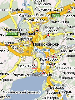 Карта Новосибирской области для Навител Навигатор