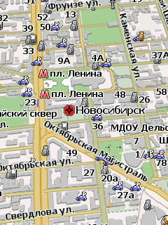 Карта Новосибирской области для Навител Навигатор