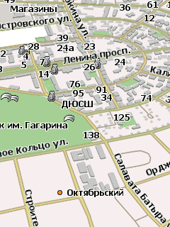 Карта города Октябрьский для Навител Навигатор