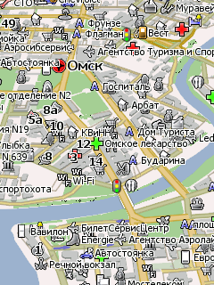 Карта Омска для Навител Навигатор