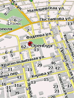 Карта Оренбурга для Навител Навигатор