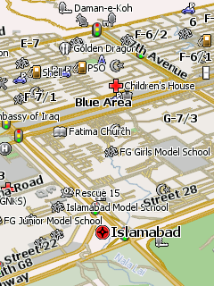Карта Исламабада для Навител Навигатор