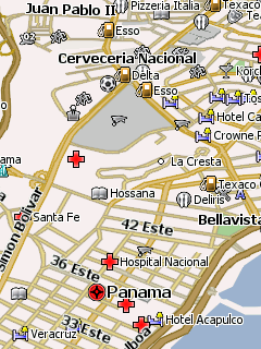 Карта Панамы для Навител Навигатор