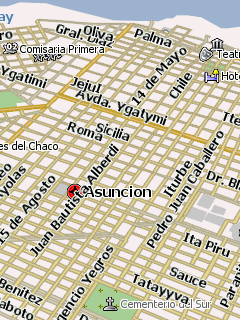 Карта Асунсьона для Навител Навигатор