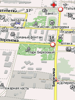Карта посёлка Первомайский для Навител Навигатор