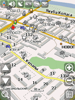Карта города Полоцк для Навител Навигатор