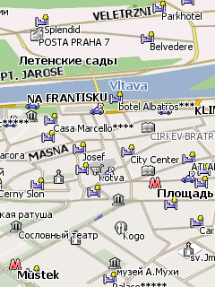 Карта Праги для Навител Навигатор