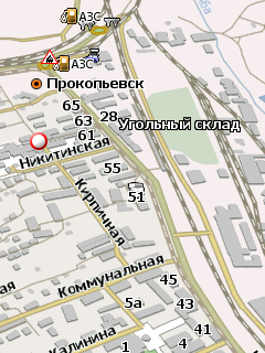 Карта города Прокопьевск для Навител Навигатор