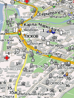 Карта Пскова для Навител Навигатор