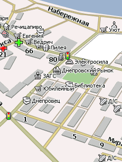 Карта города Речица для Навител Навигатор
