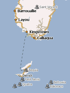 Карта Сент-Винсента и Гренадин для Навител Навигатор