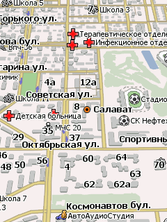 Карта города Салават для Навител Навигатор