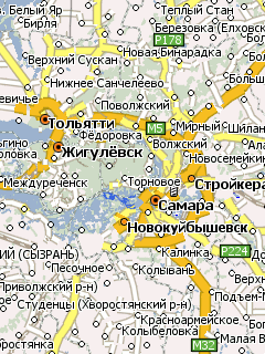 Карта Самарской области для Навител Навигатор