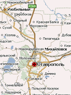 Карта Ставропольского края для Навител Навигатор