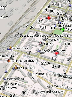 Карта города Стерлитамак для Навител Навигатор