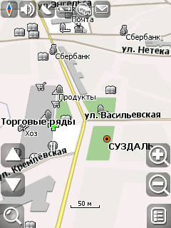 Карта города Суздаль для Навител Навигатор