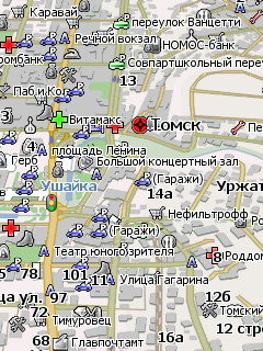 Карта Томска для Навител Навигатор