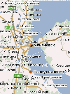 Карта Ульяновской области для Навител Навигатор