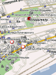Карта Владимирской области для Навител Навигатор