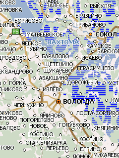 Карта Вологодской области для Навител Навигатор