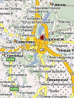 Карта Воронежской области для Навител Навигатор