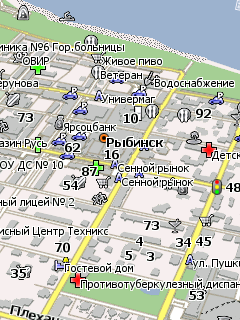 Карта Рыбинска для Навител Навигатор
