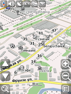 Карта города Жодино для Навител Навигатор