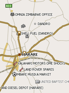 Карта Хараре для Навител Навигатор
