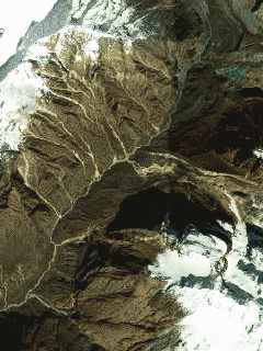 Спутниковая карта горного массива Аннапурна для OziExplorer