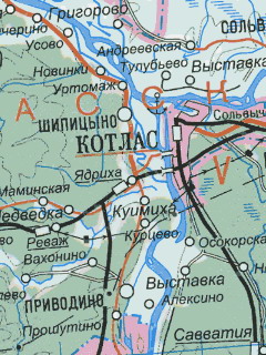 Карта Архангельской области для OziExplorer