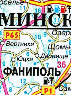 Карта дорог Беларуси для OziExplorer