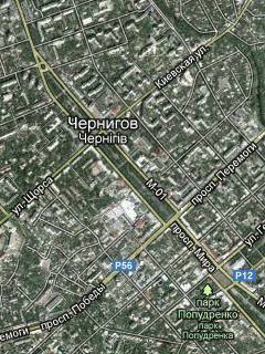 Спутниковые снимки Google Черниговской области