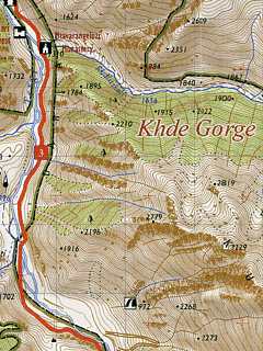 Туристская карта Geoland №4 (Хеви, Казбек, Гудаури, Трусо)
