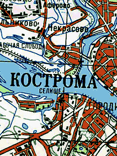 Карта Костромской области для OziExplorer