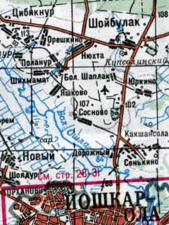 Топографическая карта Марий Эл для OziExplorer