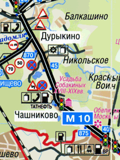 Атлас автомобильных дорог Московской области для OziExplorer