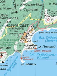 Карта горного Крыма для OziExplorer