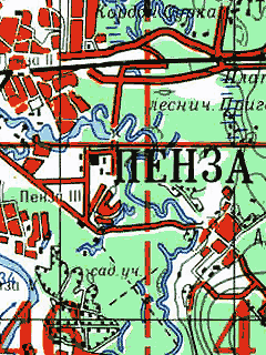 Карта Пензенской области для OziExplorer