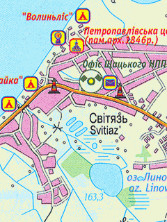 Туристическая карта Шацкого района для OziExplorer