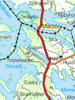 Топографическая карта Швеции для OziExplorer