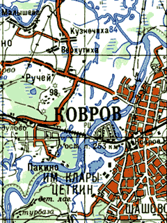 Карта Владимирской области для OziExplorer