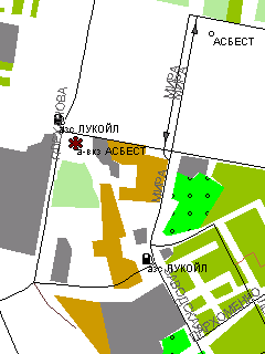 Карта Асбеста в польском формате