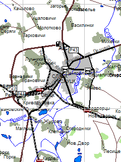 Карта Беларуси в польском формате