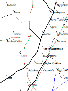 Карта Ганы в польском формате